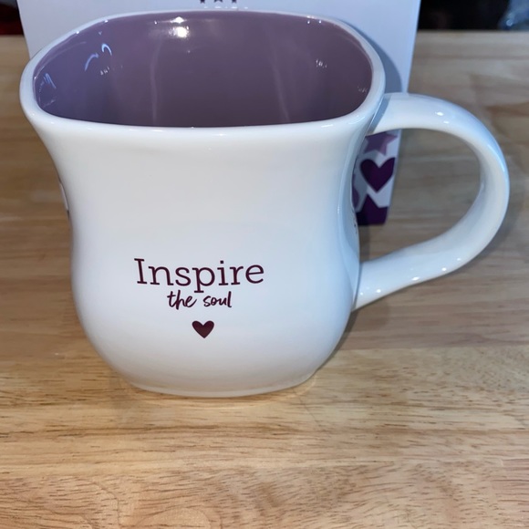 Scentsy | Kitchen | Nwt Scentsy Classic Curve Mug White Purple | Poshmark